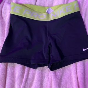 nike pro spandex neon band